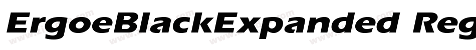 ErgoeBlackExpanded Regular字体转换